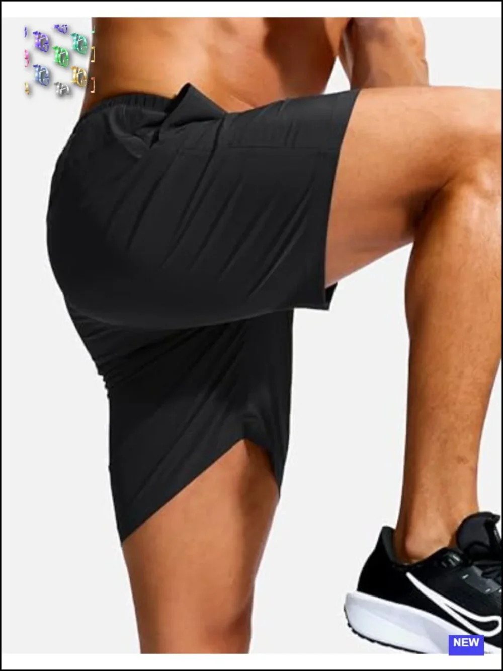 Men's Athletic Workout Shorts with Zipper Pocket Quick Dry Running Gym Shorts